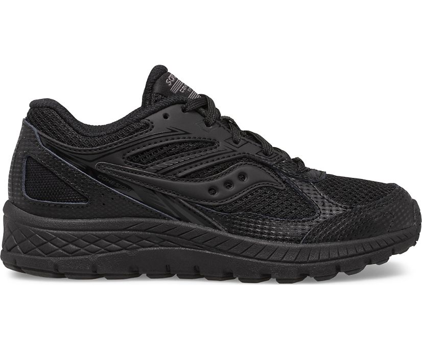 Kids' Saucony Cohesion 14 Lace Sneakers Black | Singapore 842PJJQ